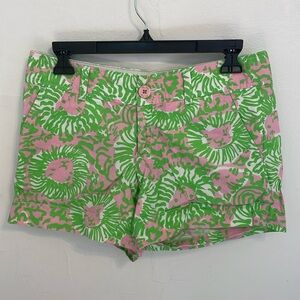Lilly Pulitzer Sunny Side Cabana Pink Callahan Shorts (0)